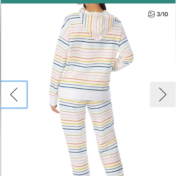 BEDHEAD PAJAMAS Get In Line Hooded Pullover & Jogger Lounge Set XL NWT pockets - Picture 3 of 16